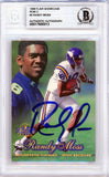 1998 Flair Showcase Row 2 #5 Randy Moss RC Vikings BGS Autograph