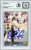 1998 Pacific #244 Randy Moss RC Vikings BGS Autograph 10