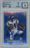 1998 Fleer Brilliants Blue #549 Randy Moss RC Vikings BGS 7 Autograph 10