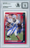 2002 Score #297 Julius Peppers RC Panthers BGS Autograph 10