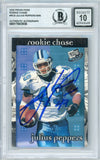2002 Press Pass Rookie Chase #RC9 Julius Peppers RC Panthers BGS Autograph 10