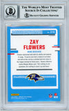 2023 Donruss Optic Rated Rookie Purple Shock #210 Zay Flowers RC BGS Auto 10