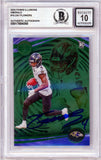 2023 Panini Illusions Emerald #10 Zay Flowers RC Ravens BGS Autograph 10