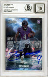 2023 Panini Absolute By Storm #11 Zay Flowers RC Ravens BGS Autograph 10