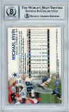1999 Fleer Tradition #75 Michael Irvin Dallas Cowboys BGS Autograph 10