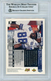 1997 Collector's Choice #160 Michael Irvin Dallas Cowboys BGS Autograph 10