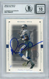 1999 SP Authentic #22 Michael Irvin Dallas Cowboys BGS Autograph 10