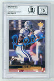1999 Upper Deck #60 Michael Irvin Dallas Cowboys BGS Autograph 10