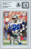 1999 Collector's Edge First Place #41 Michael Irvin Cowboys BGS Autograph 10
