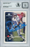 1999 Upper Deck MVP #55 Michael Irvin Dallas Cowboys BGS Autograph 10