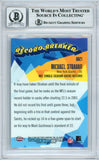 2003 Topps Chrome Record Breakers #RB21 Michael Strahan Giants BGS Autograph 10