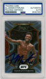 2021 Panini Select UFC #46 Aljamain Sterling PSA Autograph