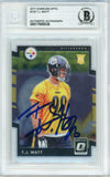 2017 Donruss Optic #122 T.J. Watt RC Pittsburgh Steelers BGS Autograph