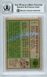 1984 Topps #280 Eric Dickerson RC w/ "2105 YDS" Insc. Rams BGS Autograph 10