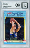 1988-89 Fleer Stickers #2 Larry Bird Celtics BGS Autograph 10
