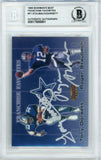 1999 Bowman's Best Franchise Favorites #F1 Roger Staubach & Tony Dorsett Cowboys BGS Autograph