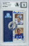 2002 Gridiron Kings Team Duos #TD-8 Roger Staubach & Tony Dorsett Cowboys BGS Autograph 10
