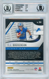 2019 Panini Prizm Orange #364 T.J. Hockenson RC /249 Lions BGS 9 Autograph 10
