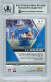 2020 Panini Mosaic Reactive Gold #77 T.J. Hockenson Lions BGS Autograph 10