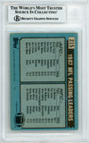 1988 Topps Passing Leaders #215 Joe Montana & Bernie Kosar BGS Autograph