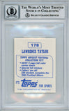 1983 Topps Stickers #178 Lawrence Taylor Giants BGS Autograph 10