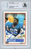 1983 Topps #133 Lawrence Taylor Giants BGS Autograph