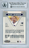 2002 Pacific Exclusive #144 Kurt Warner Rams BGS Autograph 10