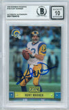2000 Bowman Reserve #100 Kurt Warner Rams BGS Autograph 10