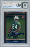 2007 Bowman Chrome #BC10 Darrelle Revis RC BGS Autograph 10