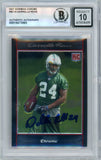 2007 Bowman Chrome #BC10 Darrelle Revis RC BGS Autograph 10