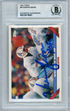 1993 Topps #80 Warren Moon w/ "HOF" Houston Oilers BGS Autograph