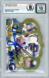 1995 Crown Royale #127 Warren Moon w/ "HOF" Vikings BGS Autograph 10
