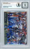 1992 Playoff #100 Warren Moon w/ "HOF" Houston Oilers BGS Autograph 10