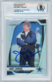 2024 Panini Prizm - Silver #82 Jimmy Johnson Cowboys BGS Autograph