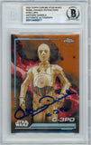 2024 Topps Chrome Star Wars - Rebel Orange Refractor /25 #109 Anthony Daniels BGS Autograph