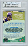 2007 E-Topps - Refractor /1999 #4 Adrian Peterson Rookie Vikings BGS Autograph