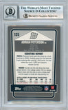 2007 Topps DPP Chrome - Black #135 Adrian Peterson Rookie Oklahoma BGS Autograph 10