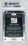 2025 Origins - Orange Holo /249 #112 Abdul Carter RC New York Giants BGS Autograph 10