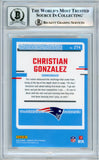 2023 Donruss Optic #274 Christian Gonzalez RC New England Patriots BGS Autograph 10