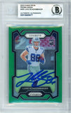 2023 Prizm - Green Prizm #325 Luke Schoonmaker RC Dallas Cowboys BGS Autograph