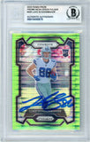 2023 Prizm - Neon Green Pulsar #325 Luke Schoonmaker RC Dallas Cowboys BGS Autograph