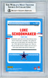 2023 Donruss Optic - Pink #227 Luke Schoonmaker RC Dallas Cowboys BGS Autograph 10