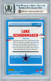 2023 Donruss Optic - Purple Shock #227 Luke Schoonmaker RC Dallas Cowboys BGS Auto 10