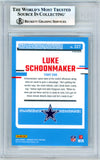 2023 Donruss Optic - Holo #227 Luke Schoonmaker RC Dallas Cowboys BGS Autograph