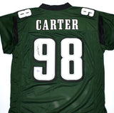 Jalen Carter Autographed Green Pro Style Jersey- Beckett W Hologram *Black