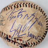 Sandlot Cast Signed Custom Baseball w/8 Signatures-Beckett W Hologram