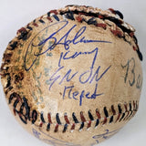 Sandlot Cast Signed Custom Baseball w/8 Signatures-Beckett W Hologram