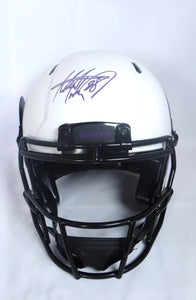 Adrian Peterson Signed Vikings Lunar Speed F/S Authentic Helmet-BAW Holo