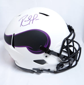 Randy Moss Autographed Vikings Lunar Authentic F/S Helmet-Beckett W Holo *Purple