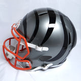 Tee Higgins Autographed Bengals F/S Flash Speed Helmet-Beckett W Hologram *Orange